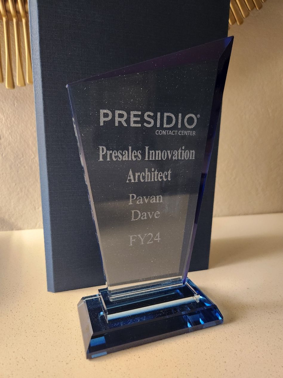 Presales Innovation Architect Award FY24.